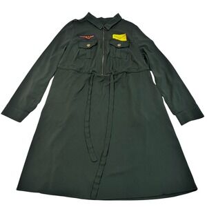 Her Universe Captain Marvel Olive‎ Green Military Dress Women's Plus 0